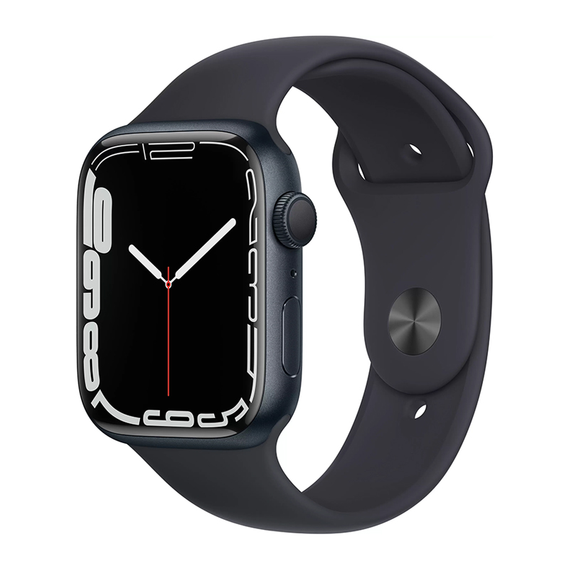 Apple Watch Series 7 45mm Midnight Aluminum Case with Sport Band